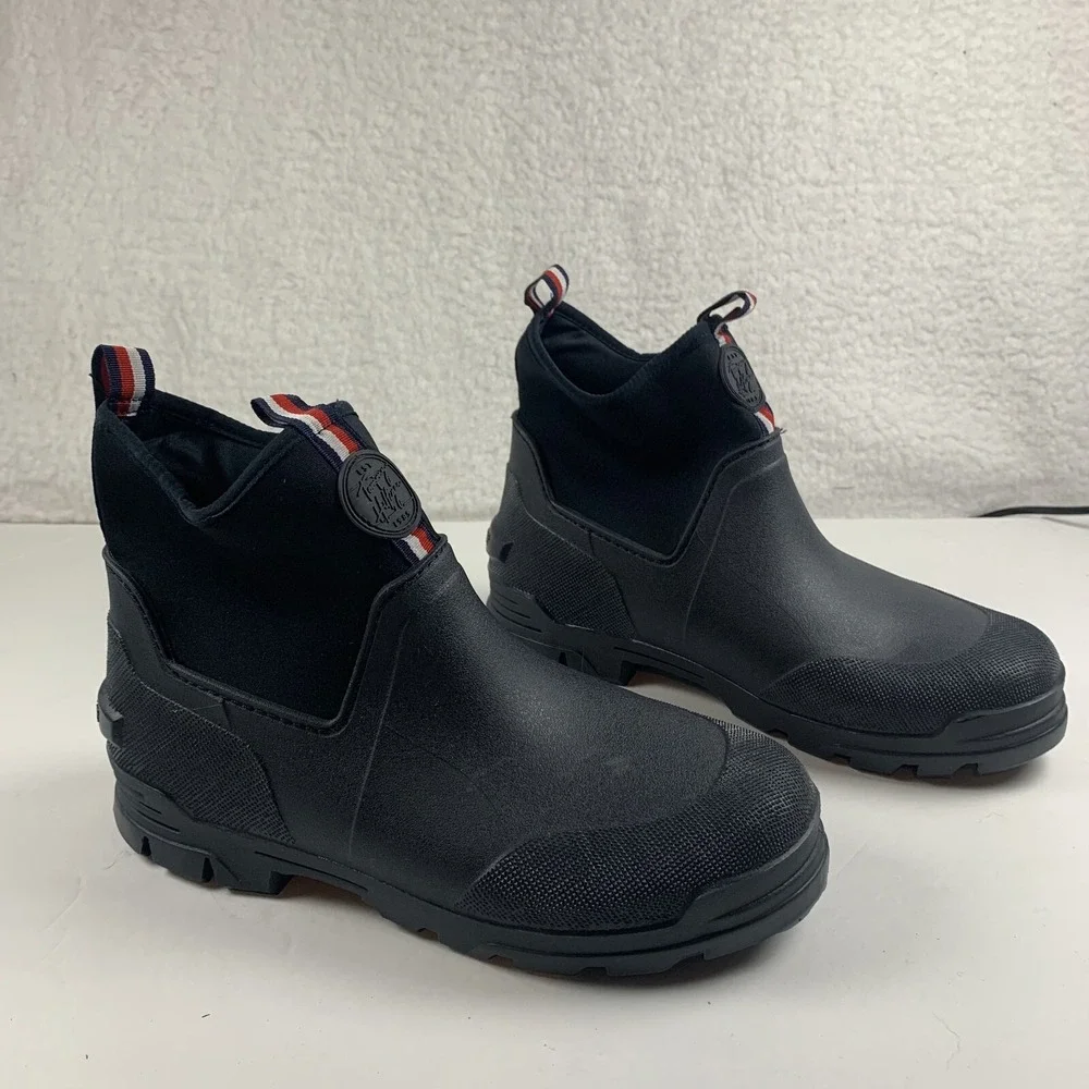 Tommy Hilfiger Candid Slip On Casual Ankle Rain Boots Women's‎ Size 8 Blue 8024